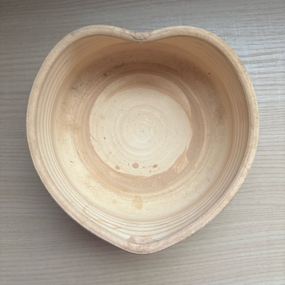 Heart Shaped Bakeware Unglazed Pottery Baking Dish